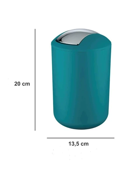 Turkuaz, Çöp Kovası 2 Litre - Brasil Model - Resim 4