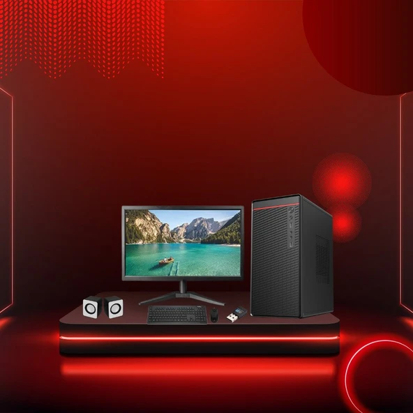 DAGMOR 400W BN2015220 H81 ANAKART İNTEL İ7 4 16GB RAM 480GB SSD 27' MONİTÖR WİFİ KABLOSUZ SET ürün görseli 1