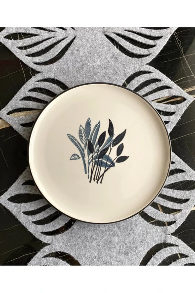 Başak Gri Model 26 Cm Servis&sunum&kahvaltı Tabağı ürün görseli 1