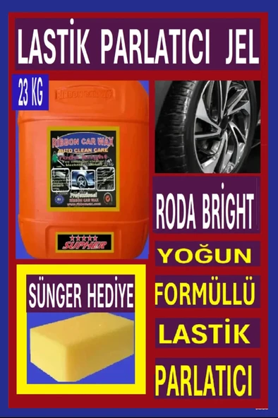 RB RODA BRİGHT ( Lastik Parlatıcı Siyahlaştırıcı Temizleyici Jel ) 23 Kg ürün görseli 1