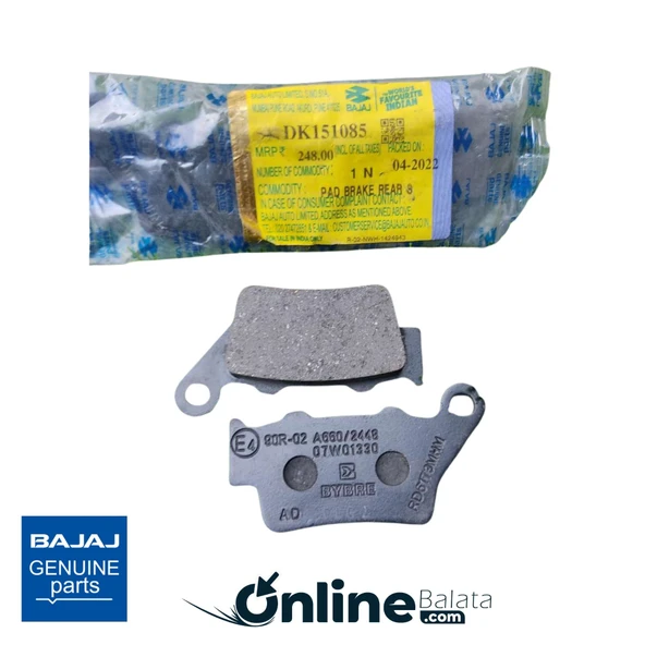 Bajaj Pulsar NS RS 200 Dominar Arka Fren Balatası DK151085 OBBJ029 ürün görseli 1
