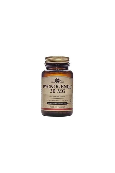 Solgar Pycnogenol 30 Mg 30 Kapsül ürün görseli 1