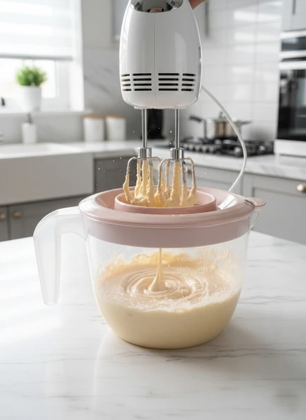 Pudra, Kapaklı Mikser Kabı Kaydırmaz Tabanlı 2 Litre ürün görseli 1