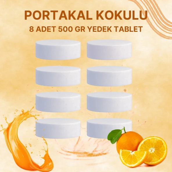 4 Adet 2x500Gr - PORTAKAL - Nem Alıcı Rutubet Giderici Yedek Tablet ürün görseli 1