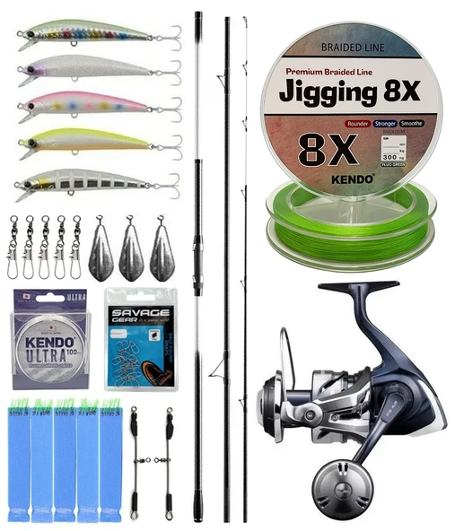 YekOutdoor Surf Seti Shimano Kamış Beastmaster K Surf Tubular 4,50m 225g 3pc Low Rider DPS& Shimano Twin Power 8000 SW C PG Jig Olta Makinesi ürün görseli 1