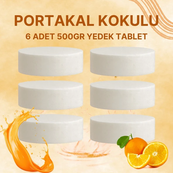 3 Adet 2x500Gr - PORTAKAL - Nem Alıcı Rutubet Giderici Yedek Tablet ürün görseli 1