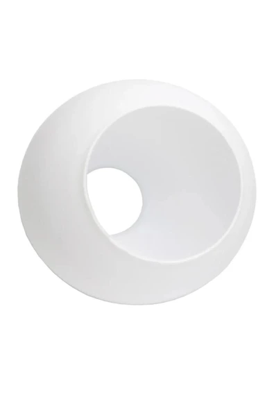 OSC HOME AYDINLATMA TASARIM Açık Yedek Beyaz Avize Camı Çap 12 Cm Ağız Çapı 8.5 Cm Glop Cam ürün görseli 1