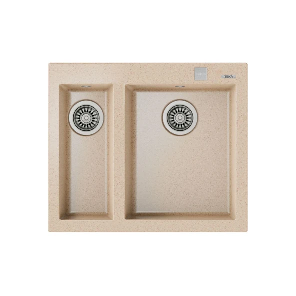 Teka ForSquare 2B 590 TG Avena Beige Granit Mutfak Eviyesi ürün görseli 1
