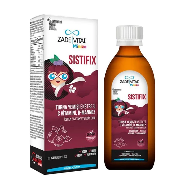 Zade Vital Miniza Sistifix Sıvı Takviye Edici Gıda 150 ml ürün görseli 1