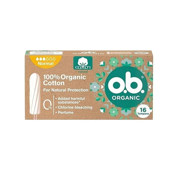 O.B Organic Normal Tampon 16'lı ürün görseli 1