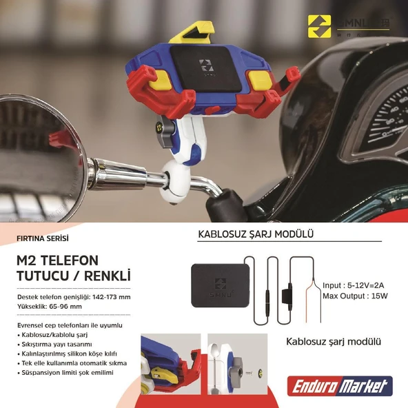SMNU M2 TELEFON TUTUCU RENKLİ ürün görseli 1