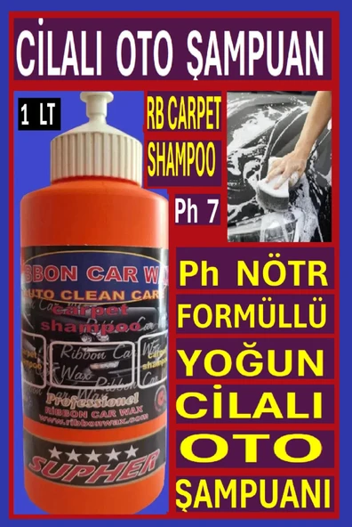 RB CARPET PH NÖTR FORMÜLLÜ CİLALI OTO YIKAMA ŞAMPUANI 1 KG ürün görseli 1