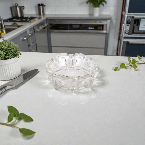 İPEK İP 11024 Küllük Cam Flower Renkli Kutu ürün görseli 1