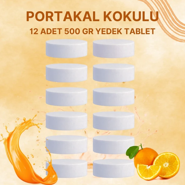 6 Adet 2x500Gr - PORTAKAL - Nem Alıcı Rutubet Giderici Yedek Tablet ürün görseli 1