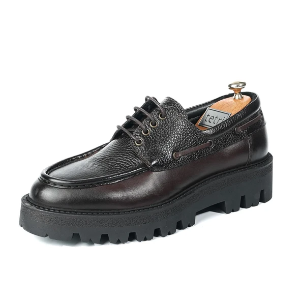 Tetri K512 Ortega Model Hakiki Deri El Yapımı Erkek Kahverengi Casual Ayakkabı ürün görseli 1