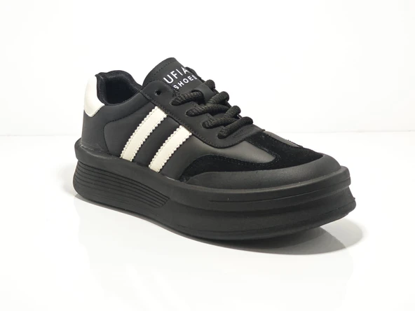 Lufan Christina 122230019 Siyah Kadın Deri Günlük Sneakers ürün görseli 1