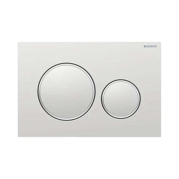 Geberit Kumanda Kapağı Sigma20 - Çift Basmalı - Mat Krom / Parlak / Mat Krom ürün görseli 1