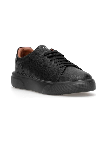 Lufian Tommy Siyah Erkek Deri Sneaker ürün görseli 1