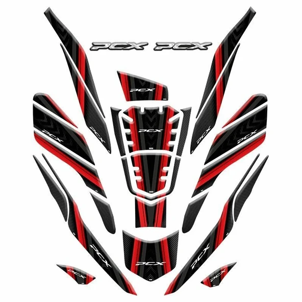 HONDA PCX 2021 - 2024 UYUMLU TANK PAD SET  013 014 016 017 ürün görseli 1