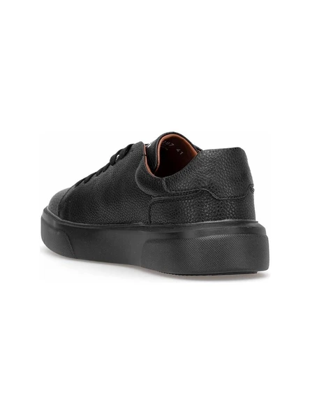 Lufian Tommy Siyah Erkek Deri Sneaker - Resim 4