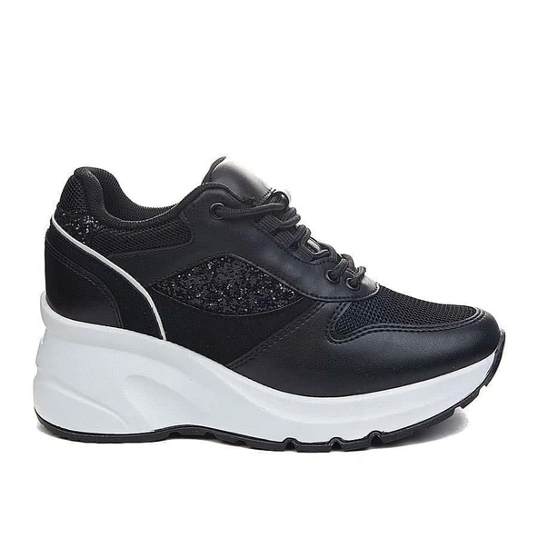 Flet 185 Siyah-Beyaz Kadın Spor Sneaker ürün görseli 1