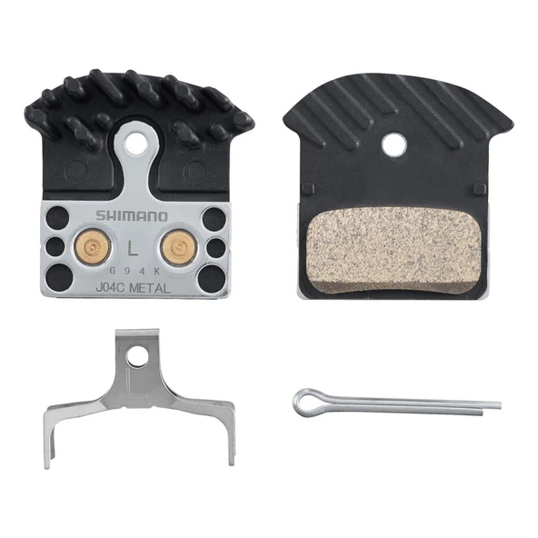 Shimano Deore XT | SLX | XTR Uyumlu Metal Disk Fren Balatası J04C-MF Icetech Kutusuz IBPJ04CMFBS ürün görseli 1