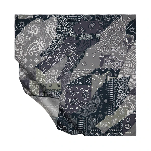 1221 İPEKEVİ EŞARP PATCHWORK - Resim 6