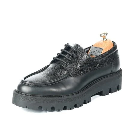 Tetri K512 Ortega Model Hakiki Deri El Yapımı Erkek Siyah Casual Ayakkabı ürün görseli 1