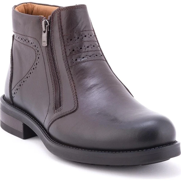 Forelli PIEL 36255-H Kahve Erkek Kışlık Deri Comfort Bot ürün görseli 1