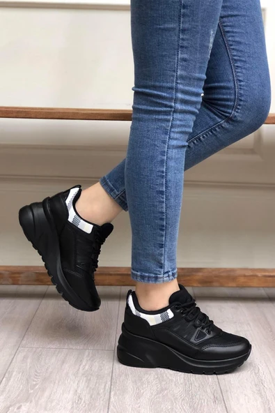 Flet 301 Siyah Kadın Spor Sneaker ürün görseli 1