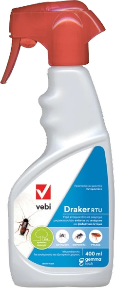 VEBİ Draker 10.2 Cs Gümüş Böceği Ilacı- 8 Haşere Ruhsatlı Kokusuz Hazır Sprey 400 ml ürün görseli 1