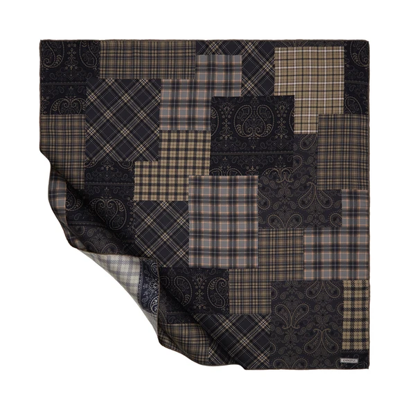 1221 İPEKEVİ EŞARP PATCHWORK - Resim 2