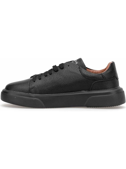 Lufian Tommy Siyah Erkek Deri Sneaker - Resim 3