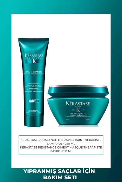 Resistance Bain Therapiste 250 ml &Onarıcı Maske 200 ml ürün görseli 1
