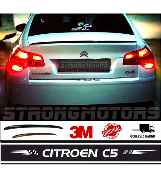Sm Motors Citroen C5 Bagaj Üstü Spoiler Piano Black Anatomic 115Cm sm80928e03 ürün görseli 1