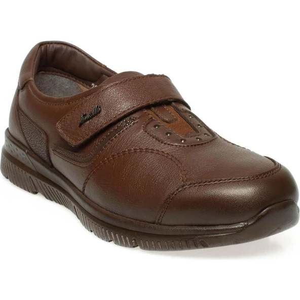 Forelli GOLDEN 29406-G Taba Kadın Günlük Deri Comfort Ayakkabı ürün görseli 1