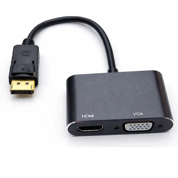 Display to HDMI+VGA çevirici dönüştürücü adaptör ürün görseli 1