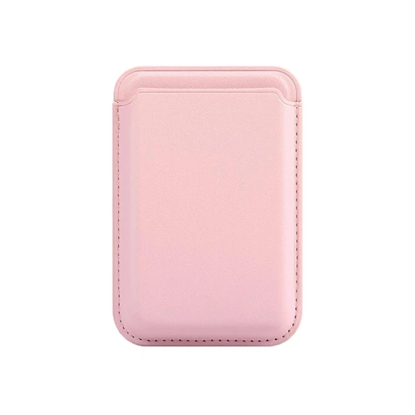 E2M MAGSAFE DERİ CÜZDAN PEMBE ürün görseli 1