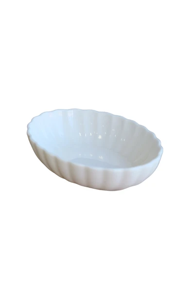 Kütahya Porselen Bone Luz Krem Oval Kayık 14,5x10x3,5cm Tekli BNLZF15OKS00 ürün görseli 1
