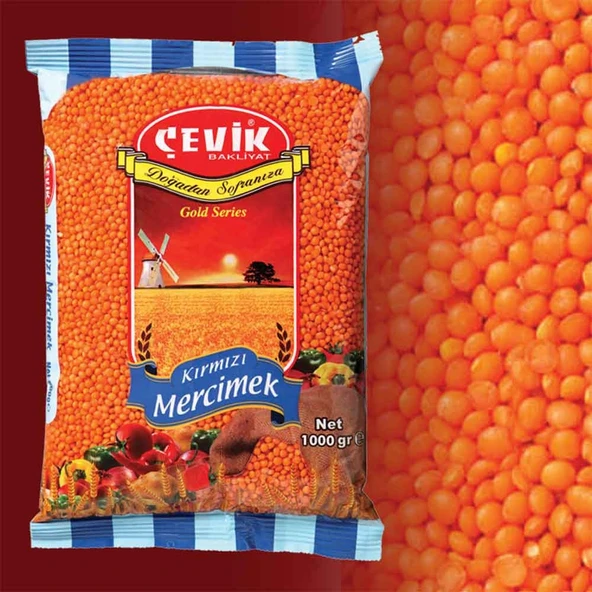 ÇEVİK KIRMIZI MERCİMEK 1 KG ürün görseli 1