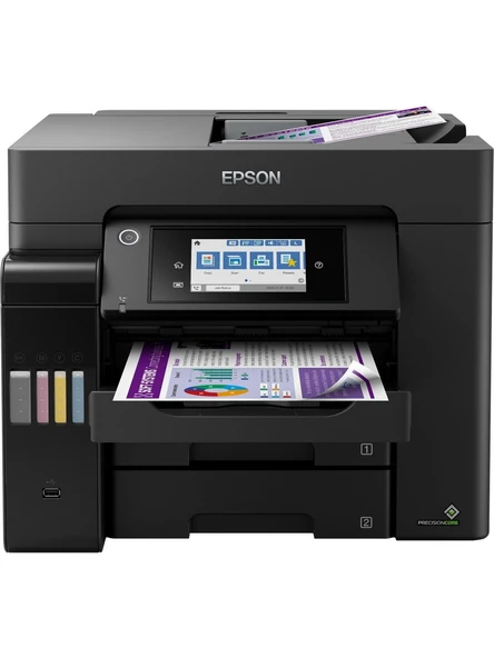 Epson EcoTank L6570 Wi-Fi + Tarayıcı + Fotokopi + Faks Renkli Çok Fonksiyonlu Tanklı Mürekkep Püskürtmeli Yazıcı ürün görseli 1