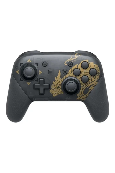 Nintendo Switch PRO Monster Hunter Rise Gold Controller Gamepad ürün görseli 1