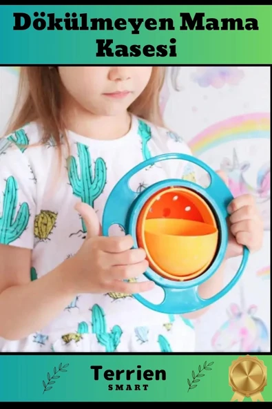Smart Seri Özel Tasarım Kolay Temizlenebilen Sağlıklı Malzeme Pratik Dökülmeyen Bebek Mama Kasesi ürün görseli 1
