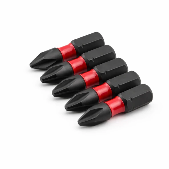 İmpact Bits Uç 25 mm PH2 Tayvan Çeliği Mıknatıslı Yıldız Uç Manyetik 1/4" Matkap Ucu 2.5 cm Uzunluk ürün görseli 1