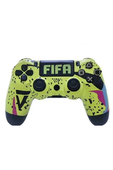 PS4-PC-Android BOX-Android-IOS Telefon Tablet Uyumlu Desenli Dual Titreşimli Bluetooth Oyun Kolu ürün görseli 1