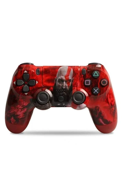 PS4-PC-Android BOX-Android-IOS Telefon Tablet Uyumlu God Of War Temalı Titreşim Bluetooth Oyun Kolu ürün görseli 1
