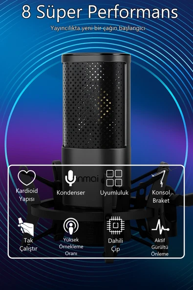 MICPRO X2 Kardioid Condenser Stüdyo Mikrofonu - Resim 4