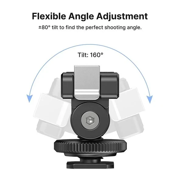 Ulanzi CA22 DJI Osmo Action 3/4 İçin Cold Shoe Adaptörü - Resim 5