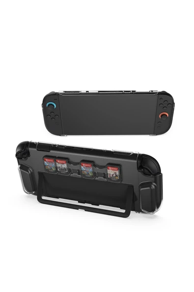 Nintendo Switch-2 Uyumlu MicroSD Tutucu Şeffaf kristal Koruyucu Kılıf-TNS-3155 ürün görseli 1