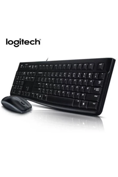 Logitech Mk120 Kablolu Q Klavye-mouse Set Siyah - Resim 2